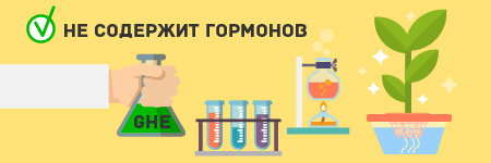 GHE не содержит гормонов