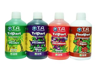Комплект удобрений TriPart HW (Flora Series HW)+FinalPart (Ripen) 4x500 мл TriPart HW (Flora Series HW+Ripen) 4x500 мл