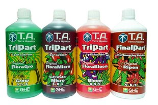 Комплект удобрений Tripart SW (Flora Series SW)+FinalPart (Ripen) 4x1 л Tripart SW (Flora Series SW+Ripen) 4x1 л