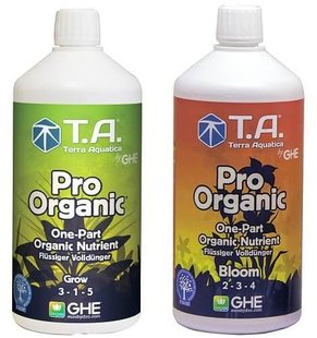 Комплект удобрений ProOrganic Grow (BioThrive Grow)+ProOrganic Bloom (BioThrive Bloom) 2x1 л
