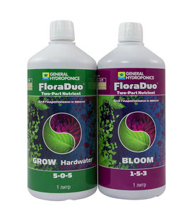 Комплект удобрений Flora Duo Grow HW + Flora Duo Bloom 2x1 л Flora Duo Grow HW + Flora Duo Bloom 2x1 л