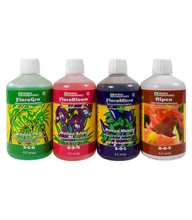 Комплект удобрений Flora Series HW+Ripen 4x500 мл Flora Series HW+Ripen 4x500 мл